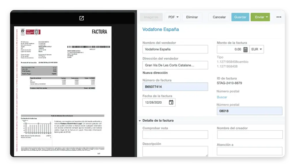 Lectura automática de datos